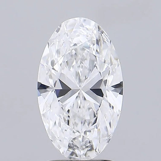 2.06ct Oval Lab Grown Diamond (Colour D, Clarity VVS1, IGI Certified)